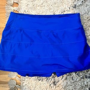 NWOT Lululemon Pace Rival Skirt Regular-Symphony Blue
